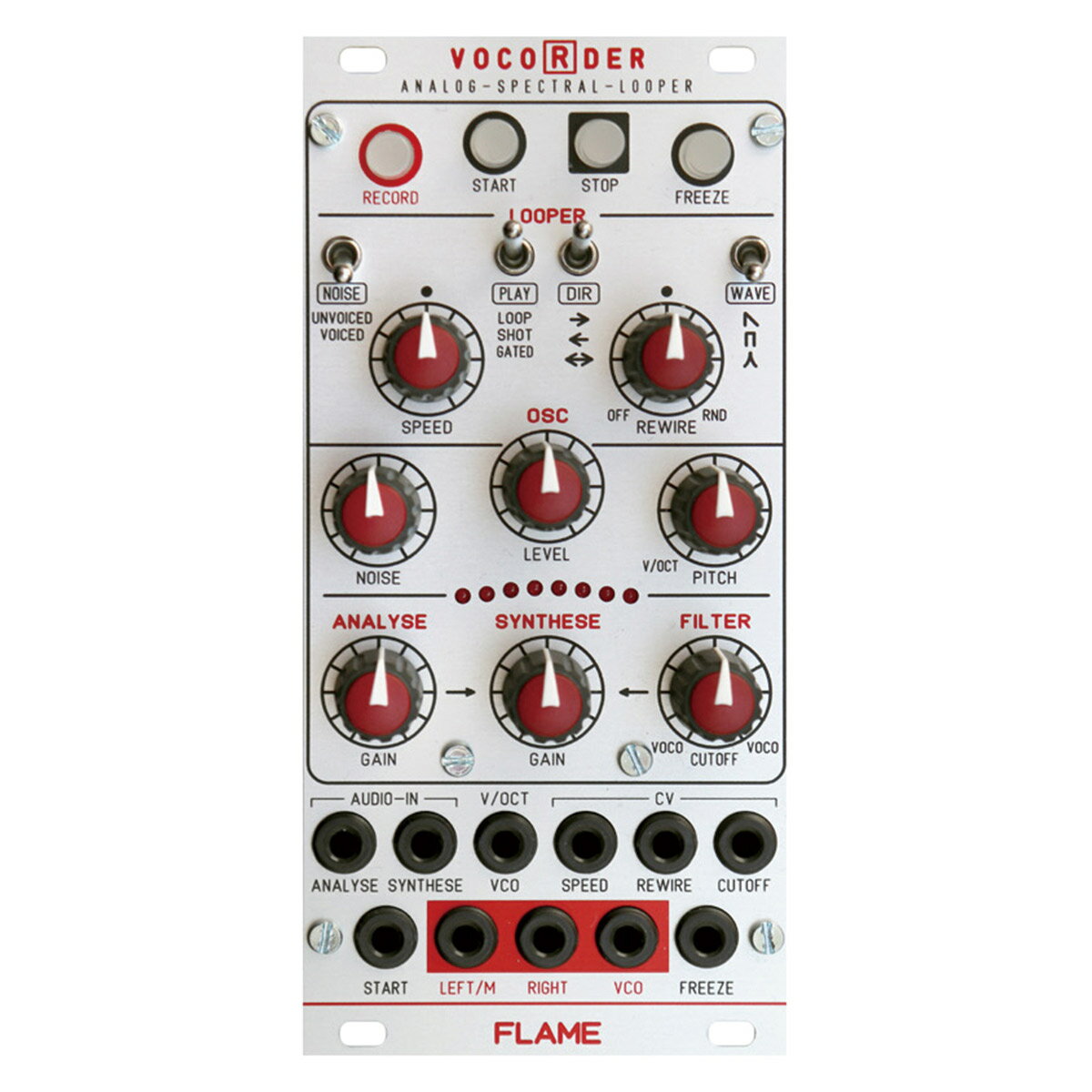 FLAME Vocorder ANALOG-SPECTRAL-LOOPER ユーロラックモジュラーシンセ フレーム