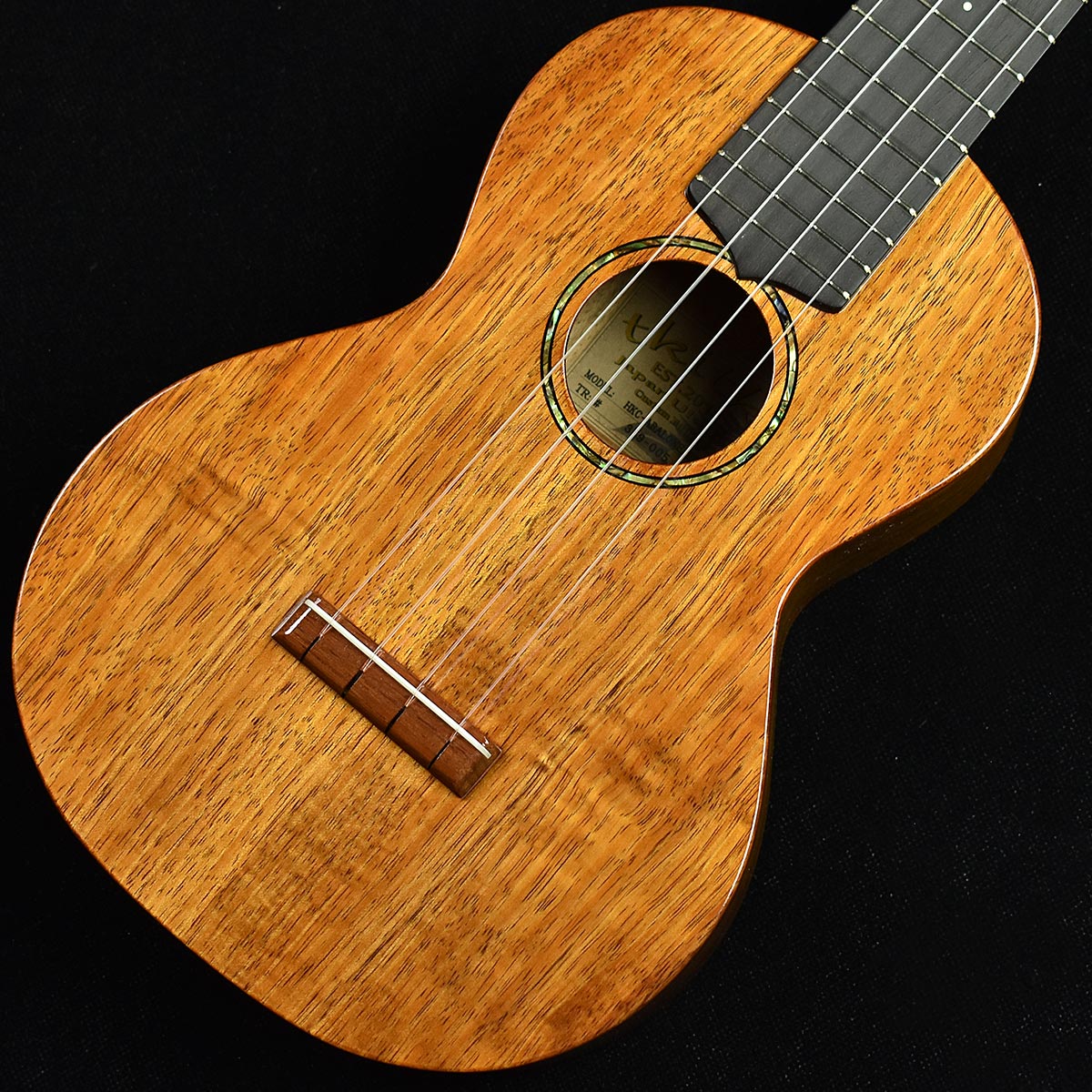 tkitki ukulele HKC-ABALONE Ebony Custom　S/N：369-005 【国産コンサート】【ハワイアンコア】 ティキティキ・ウク…