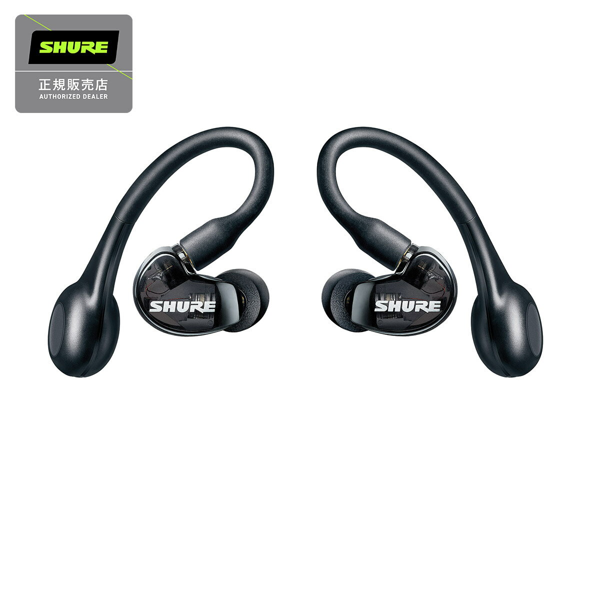 SHURE AONIC 215 (トランスルーセントブラック) (第2世代) 完全ワイヤレスイヤホン 高遮音性イヤホン 着脱式 シュア SE21DYBK+TW2-A