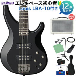 YAMAHA TRBX304 BL (ブラック) ベース 初心者12点セット 【島村楽器で一番売れてるベースアンプ付】 ヤマハ TRBX300シリーズ Black