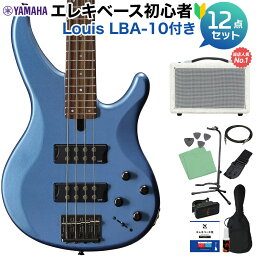 YAMAHA TRBX304 FTB (ファクトリーブルー) ベース 初心者12点セット 【島村楽器で一番売れてるベースアンプ付】 ヤマハ TRBX300シリーズ Factory Blue