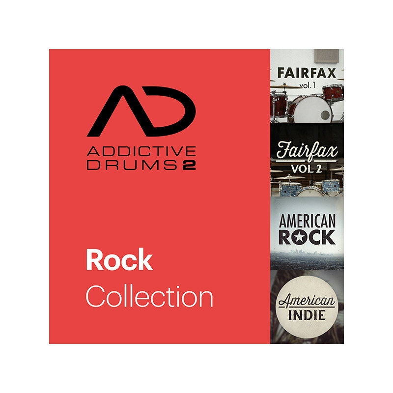 [特価 2024/05/28迄] XLN Audio Addictive Drums2 Rock Collection XLNオーディオ [メール納品 代引き不可]