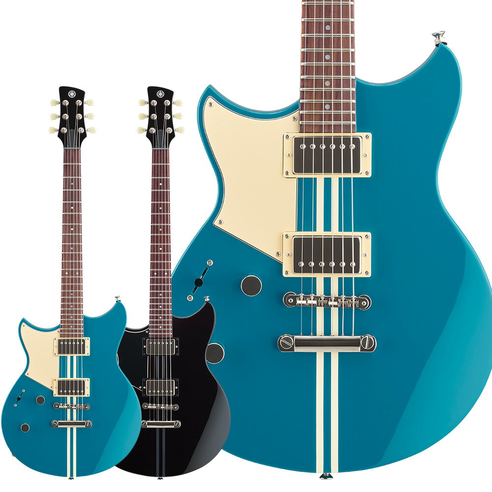 新世代のREVSTARシリーズ エレクトリックギターが登場！【特徴】RSE20のレフトハンドモデル。カフェレーサーをイメージした5種類のカラーをラインアップ。チェンバー構造ボディ、アルニコV搭載ハムバッカー、ドライスイッチを備え、多くのギタリストの音楽スタイルにマッチします。・カフェレーサーにインスパイアされた4つのカラーフィニッシュ・チェンバー加工が施されたマホガニーボディ・マホガニーネック・ヤマハ独自開発のハムバッカーVH3搭載・ドライスイッチ搭載（トーンノブ Push/Pull）※ケースは別売になります。【詳細情報】仕様：セットネック弦長：24-3/4” (628.6mm)ボディ：チェンバードマホガニー仕上げ：グロスネック：3ピースマホガニーネック仕上げ：サテンポリウレタン指板：ローズウッド指板アール：12" (304.8mm)フレット仕様：ジャンボフレット数：22ナット：PPSネック幅(0フレット/12フレット)：41.9 / 56.8 mmネック厚(1フレット/12フレット)：21.0 / 23.9 mmフロントピックアップ：VH3n: ハムバッカー / アルニコ Vセンターピックアップ：-リアピックアップ：VH3b: ハムバッカー / アルニコ Vコントロール：マスターボリューム,マスタートーン（プッシュ-プル「ドライスイッチ」）ピックアップスイッチ：3-ポジションスイッチブリッジ：チューン O マチックトレモロアーム：-弦間ピッチ：10.5mmペグ：ダイキャストピックガード：スイフトブルー: 3プライクリーム、ブラック: 3プライブラックJANコード：4957812675215