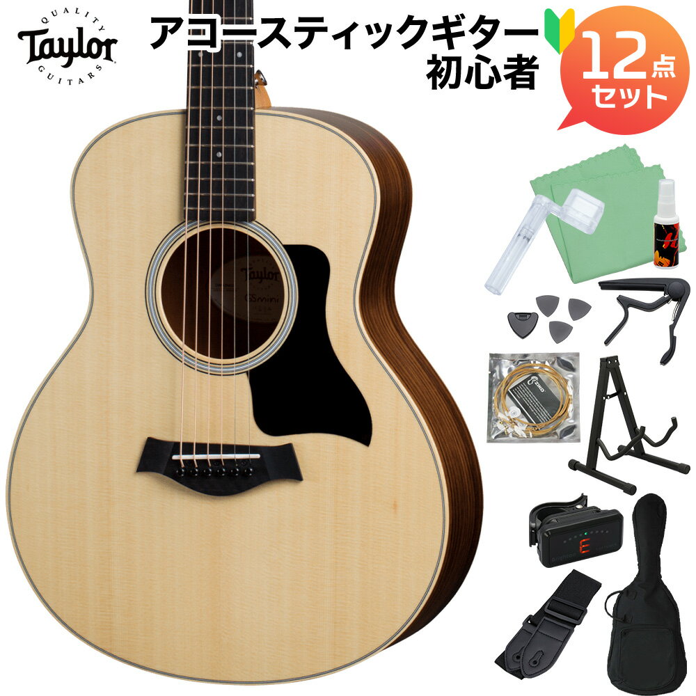 Taylor GS Mini Rosewood アコースティックギター初心者12点セット ミニギター GSミニ トップ単板 テイラー