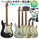 Bacchus BSH-STD25 RSM/M エレキギター初心者14点セット 【充電式ミニアンプ付き】 ストラトタイプ バッカス 【初心者セット】