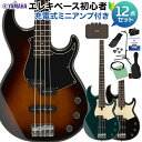 YAMAHA BB434 ベース 初心者12点セット 【充電式ミニアンプ付】 ヤマハ 【初心者セット】