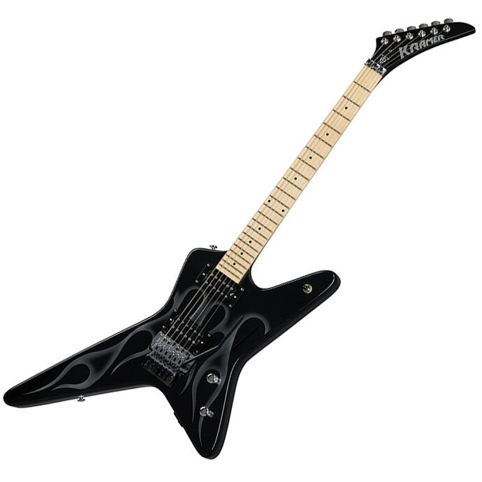 KRAMER Tracii Guns Gunstar Voyager Black Metallic with Flame graphic GLM^[ gCV[KY VOl`[ NC}[