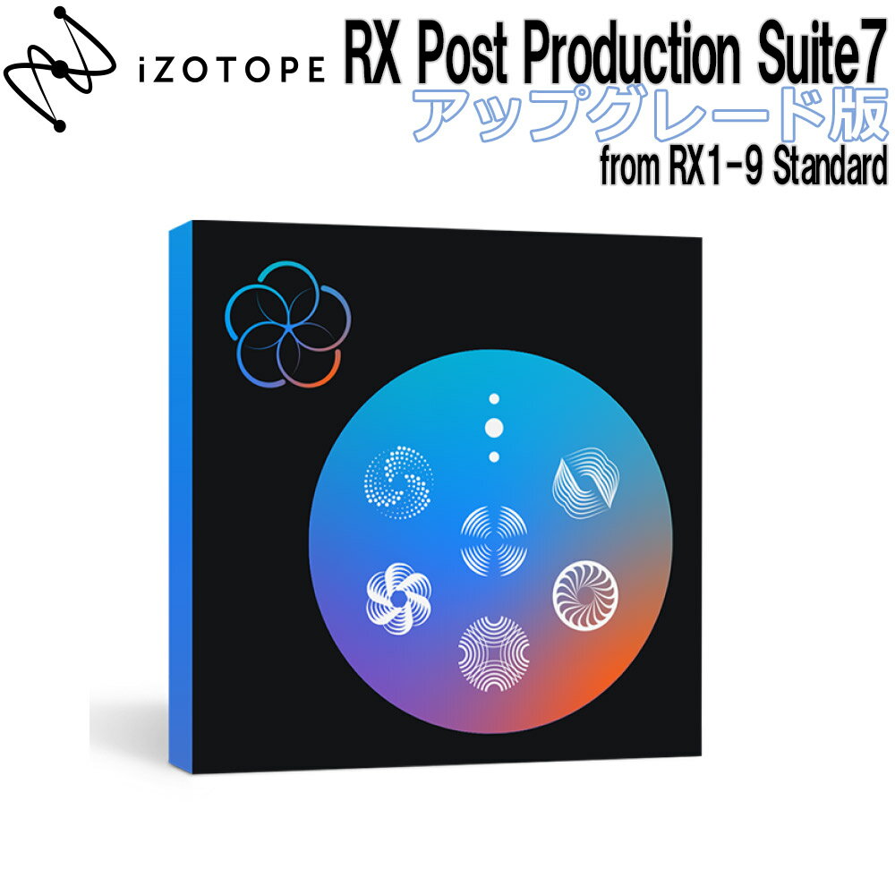 iZotope RX Post Production Suite7 アップグレード版 from RX1-9 Standard アイゾトープ [メール納品 代引き不可]