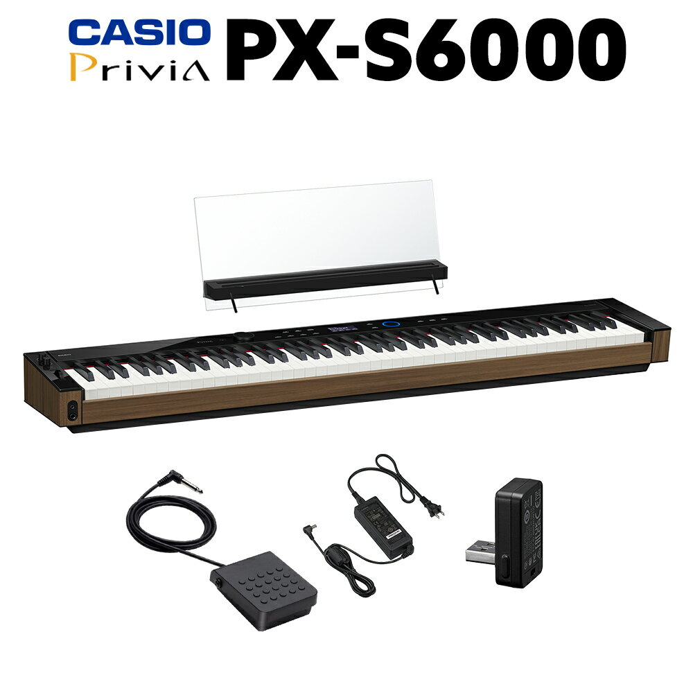 【8/25迄 4000円相当ヘッドホンプレゼント！】 CASIO PX-S6000 電子ピアノ 88鍵盤 カシオ PXS6000 Privia プリヴィア