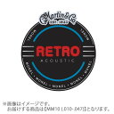 アコースティックギター弦/RETRO 010-047【特徴】モネルと呼ばれる素材を巻き線に使用した、1930年代マーティン弦の復刻モデル。楽器に用いられた材の自然なサウンドといえるような、独特なメロウさと歯切れの良さを兼ね備えた弦です。【詳細情報】1弦：.0102弦：.0133弦：.0234弦：.0295弦：.0386弦：.047JANコード：0729789552912