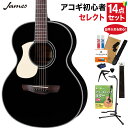 James J-450A/LH BLK アコースティックギター 教本・お手入れ用品付きセレクト15点セット 初心者セット 左利き用 レ…