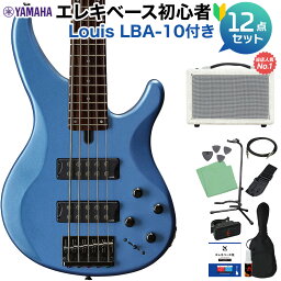 YAMAHA TRBX305 FTB (ファクトリーブルー) 5弦ベース初心者12点セット 【島村楽器で一番売れてるベースアンプ付】 アクティブベース 青 ヤマハ