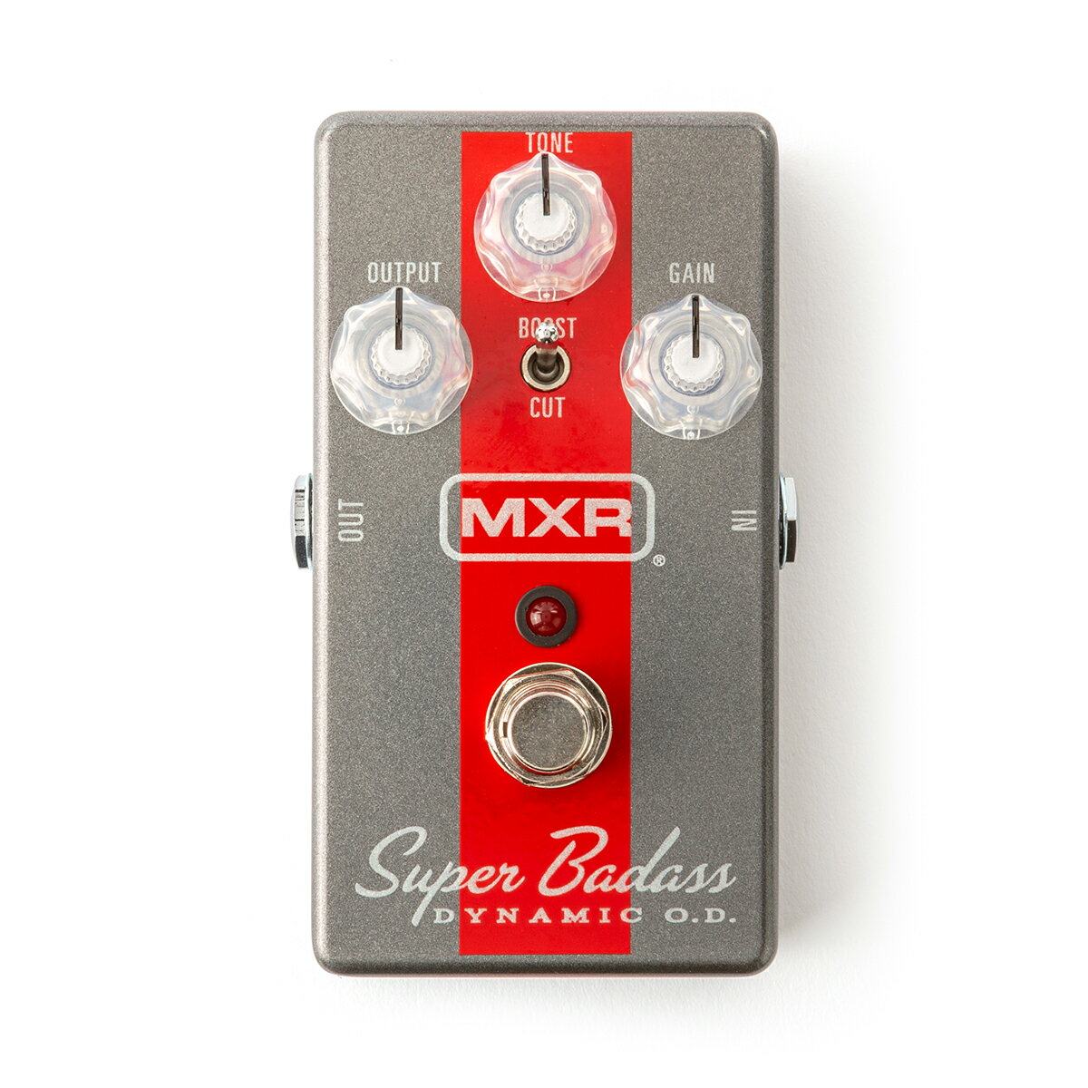 レーシングカーをイメージしたオーバードライブ「Super Badass Dynamic O.D.」誕生！【特徴】MXR Super Badassシリーズに新たに加わったSuper Badass Dynamic O.D.は、ギターサウンドの原音を損なわずに音の輪郭を強調するオーバードライブペダルです。真空管の特性に近いといわれるMOSFETをクリッピングに使用。クリーンブーストから、ビンテージアンプを彷彿させるオーバードライブまで、幅広い音作りが可能です。コントロールはOUTPUT、TONE、GAINの3つのノブに加え、BOOST/CUTスイッチによって中域を加えての全体のレベルをアップまたは、全体のレベルのカットが可能。リード時に立体感を保ったまま音量をアップしたり、ボリュームや演奏の強弱に反応する分離の良いサウンドを得ることができます。ペダル単体での使用から真空管アンプのキャラクターを活かしたブーストまで、レーシングカーをイメージした筐体デザインも相まって、あなたのギターサウンドを加速させます。電源9V：006P/9V乾電池または9V AC/DCアダプター【特徴2】・ギターサウンドのダイナミクスを保ちつつバイト感を追加・MOSFETをクリッピングに使用し、スムーズで唸るようなオーバードライブ・クリーンブーストからビンテージアンプを彷彿させるオーバードライブサウンドまで幅広く対応・BOOST/CUTスイッチによってミッドレンジのブーストが可能・真空管アンプのゲインをプッシュするのにも最適JANコード：0710137130388