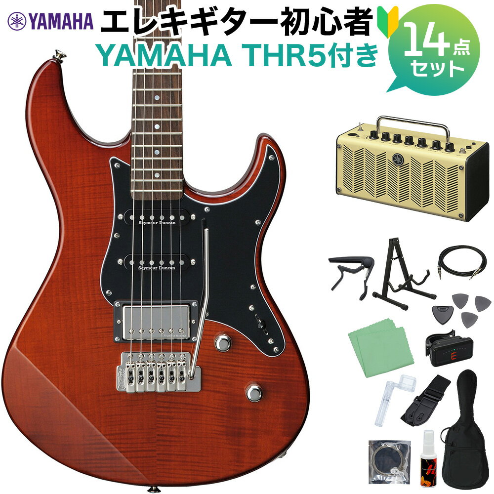 YAMAHA PACIFICA612VIIFM RTB エレキギター初心者14点セット【THR5アンプ付き】 ルートビア ヤマハ PAC612