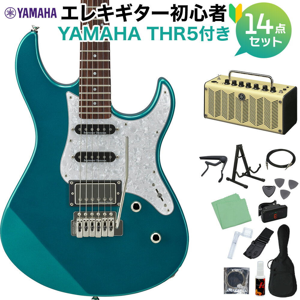 YAMAHA PACIFICA612VIIX TGM エレキギター初心者14点セット【THR5アンプ付き】 ティールグリーンメタリック ヤマハ PAC612