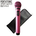 PENTATONIC カラオケマイク GTM-150 ピンクパープル 数量限定カラー ポーチセット カラオケ用マイク 赤外線ワイヤレスマイク DAM/ JOY SOUND ペンタトニック GMT150