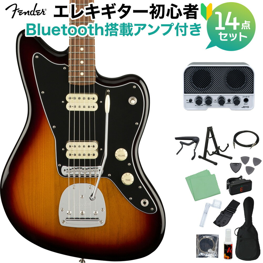 Fender Player Jazzmaster, Pau Ferro Fingerboard, 3-Color Sunburst 쥭鿴14åȡBluetoothܥߥ˥դ 㥺ޥ ե ץ쥤䡼