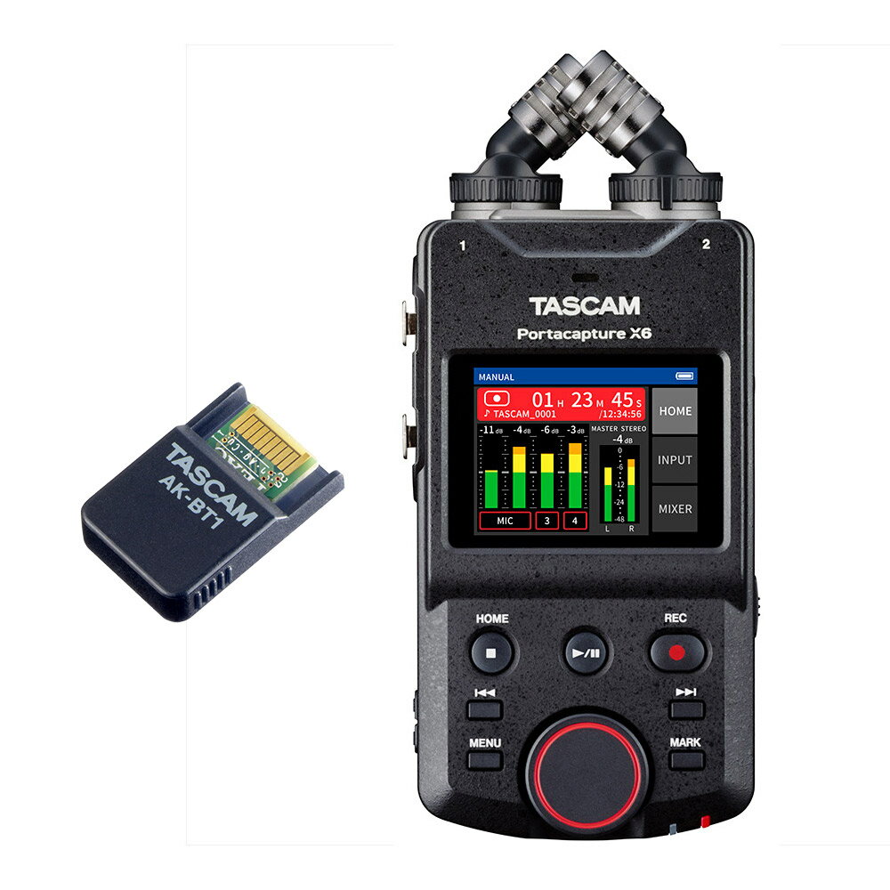 TASCAM Portacapture X6 Bluetoothアダプターセット 6トラック ポータブルレコーダー タスカム