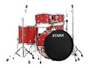 【数量限定 TAMAサイレントパック付き!】 TAMA Imperialstar BRM IP52H6 ドラムセット 22”バスドラム シンバル別 バーント・レッド・ミスト 赤 タマ