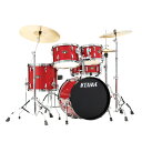 TAMA Imperialstar BRM IP58H6RC ドラムセット 18”バスドラム バーント・レッド・ミスト 赤 タマ