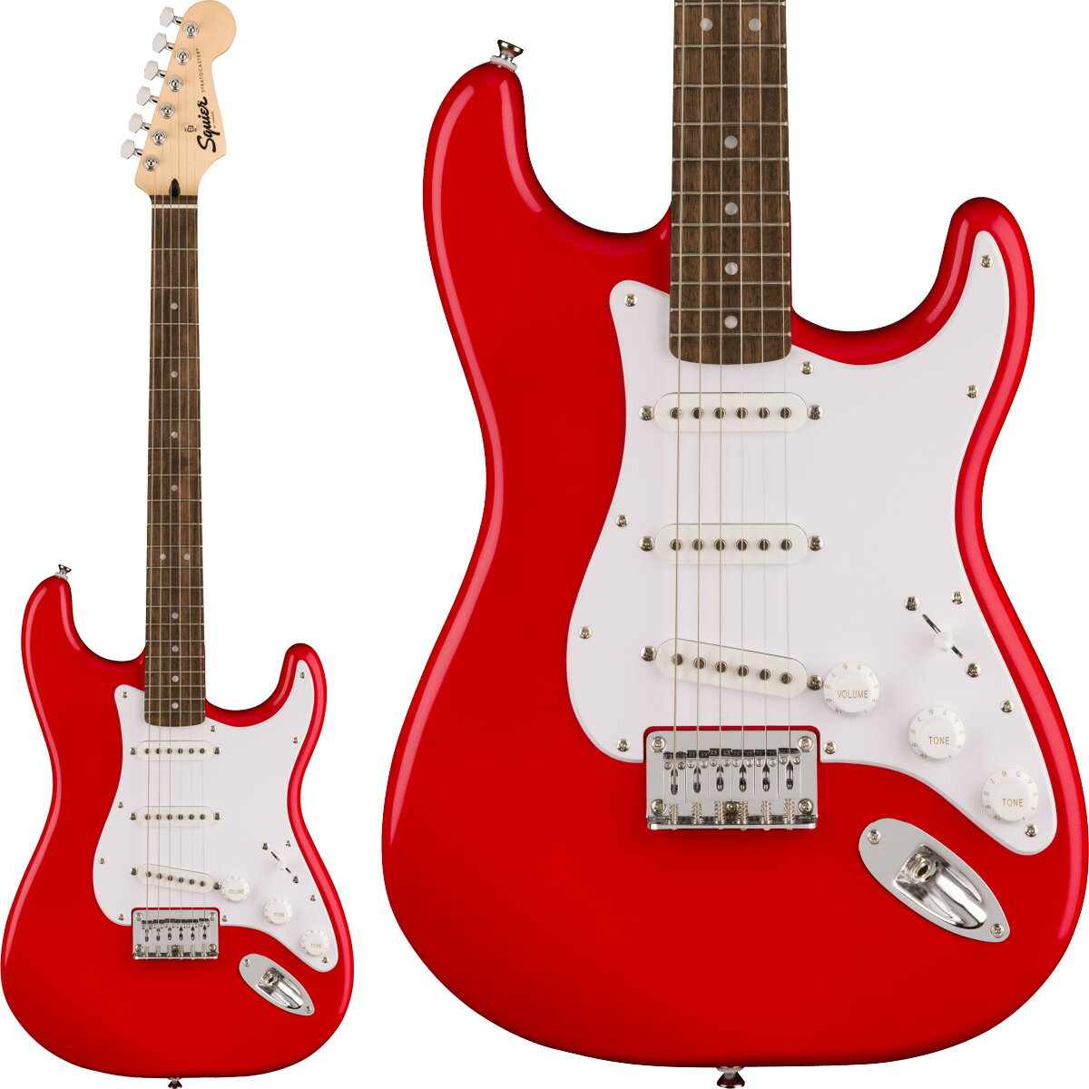 Squier by Fender SONIC STRATOCASTER HT Laurel Fingerboard White Pickguard Torino Red ȥȥ㥹 ϡɥƥ 쥭 磻䡼 / 磻 ˥å