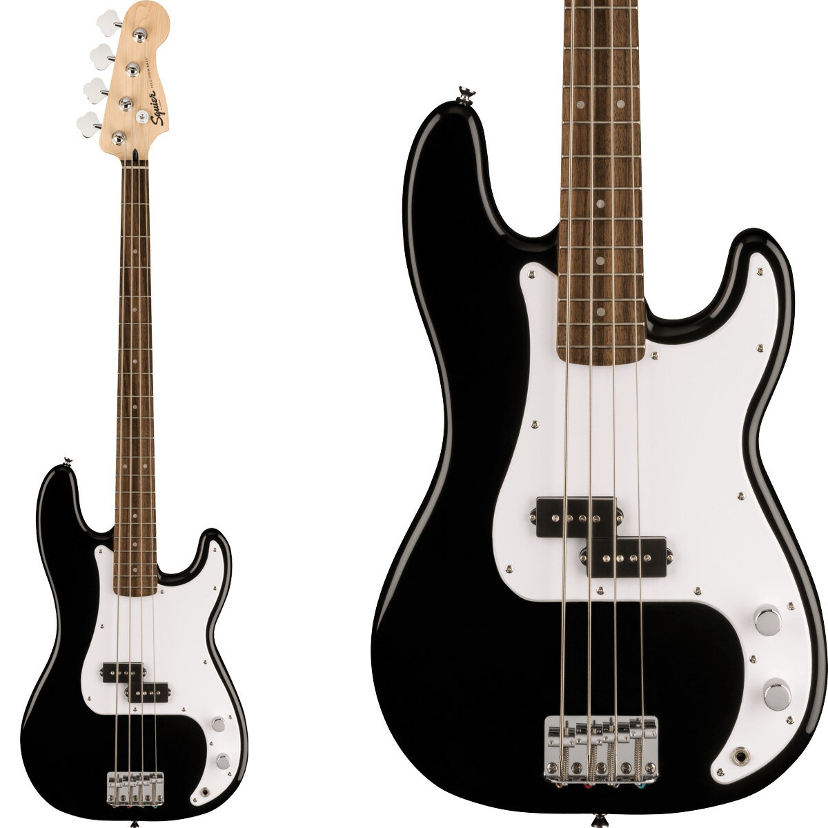 Squier by Fender SONIC PRECISION BASS Laurel Fingerboard White Pickguard Black プレシジョンベース プレベ スクワイヤー / スクワイア ソニック