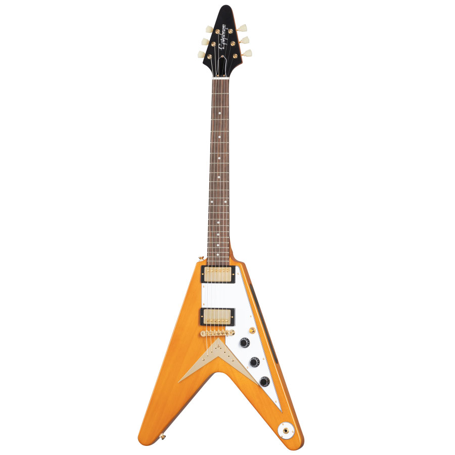 Epiphone Korina Flying V Aged Natural GLM^[ GstH