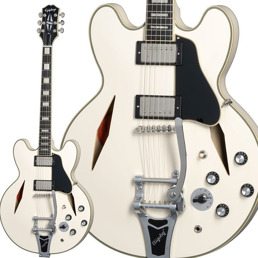 Epiphone Shinichi Ubukata ES-355 Ver.02 Classic White エレキギター 生形真一 シグネチャー エピフォン