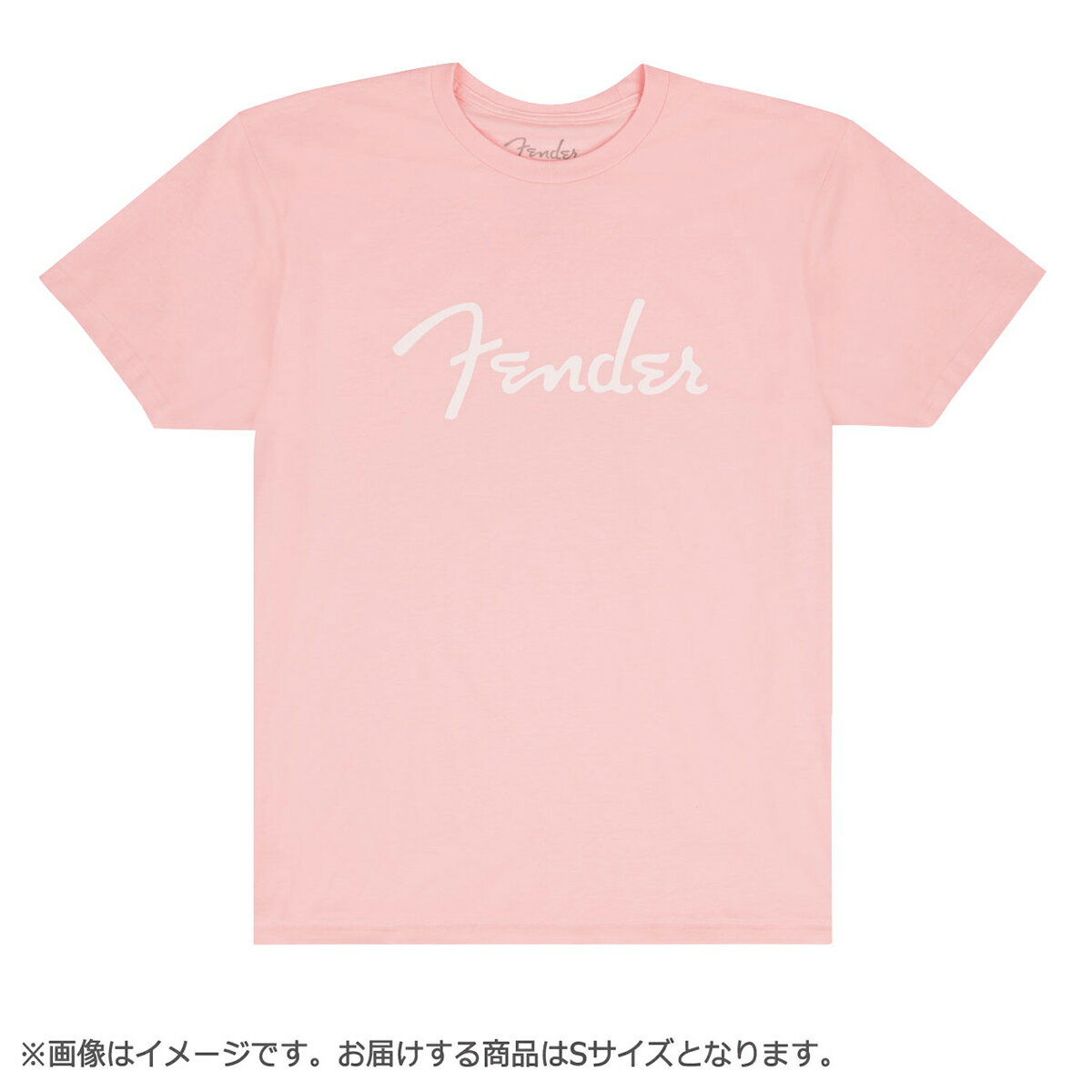 Fender Spaghetti Logo T-Shirt Shell Pink S Tシャツ Sサイズ フェンダー