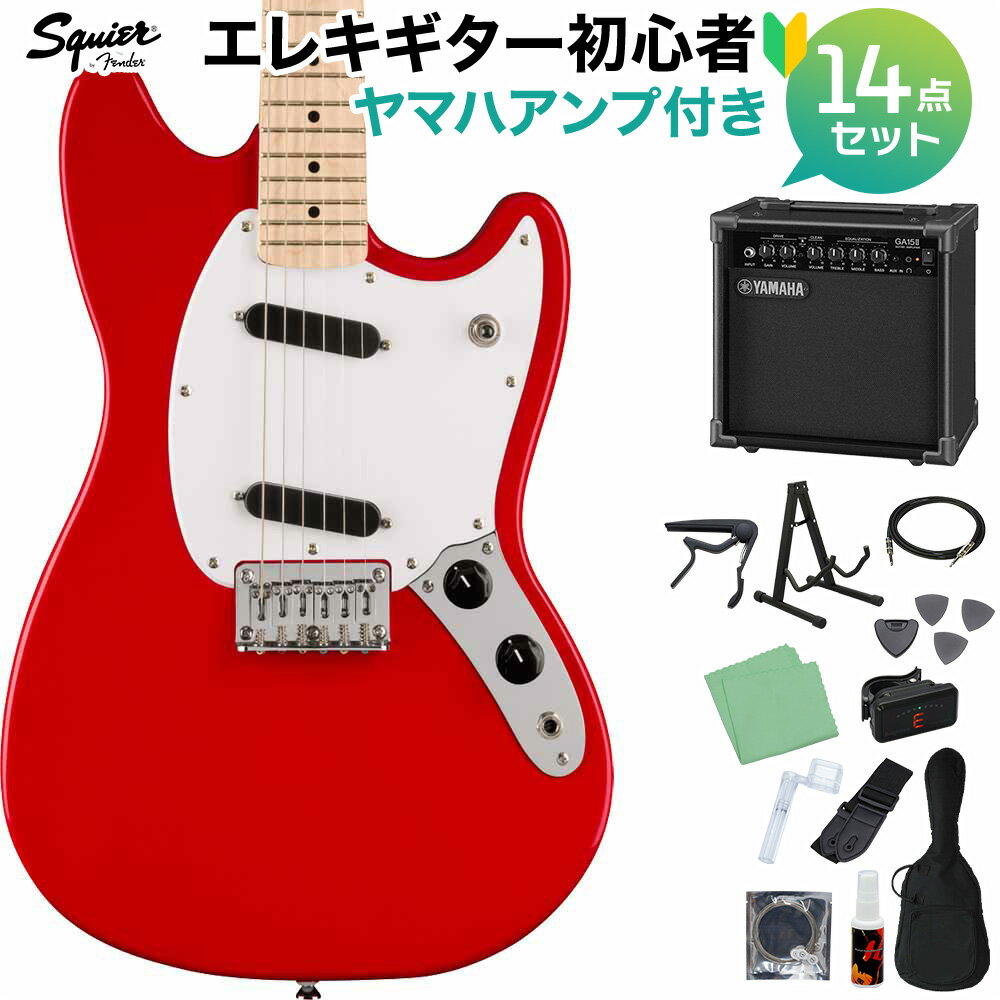 Squier by Fender SONIC MUSTANG Torino Red 쥭鿴14åȡڥޥϥդ ॹ 磻䡼 / 磻