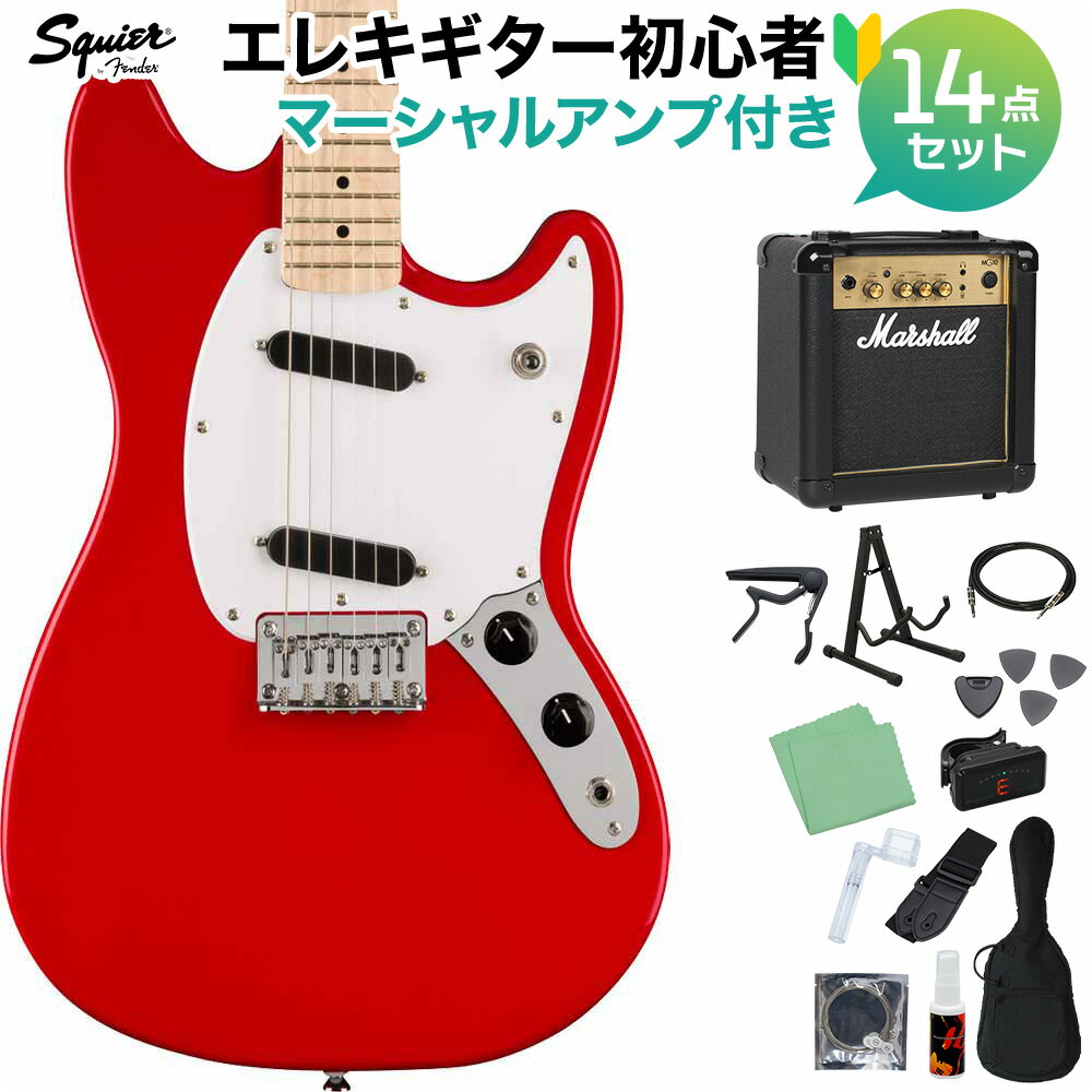 Squier by Fender SONIC MUSTANG Torino Red 쥭鿴14åȡڥޡ륢դ ॹ 磻䡼 / 磻