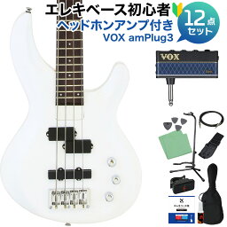 AriaProII IGB-STD PWH ベース初心者12点セット 【ヘッドホンアンプ付】 PJタイプ アリアプロ2