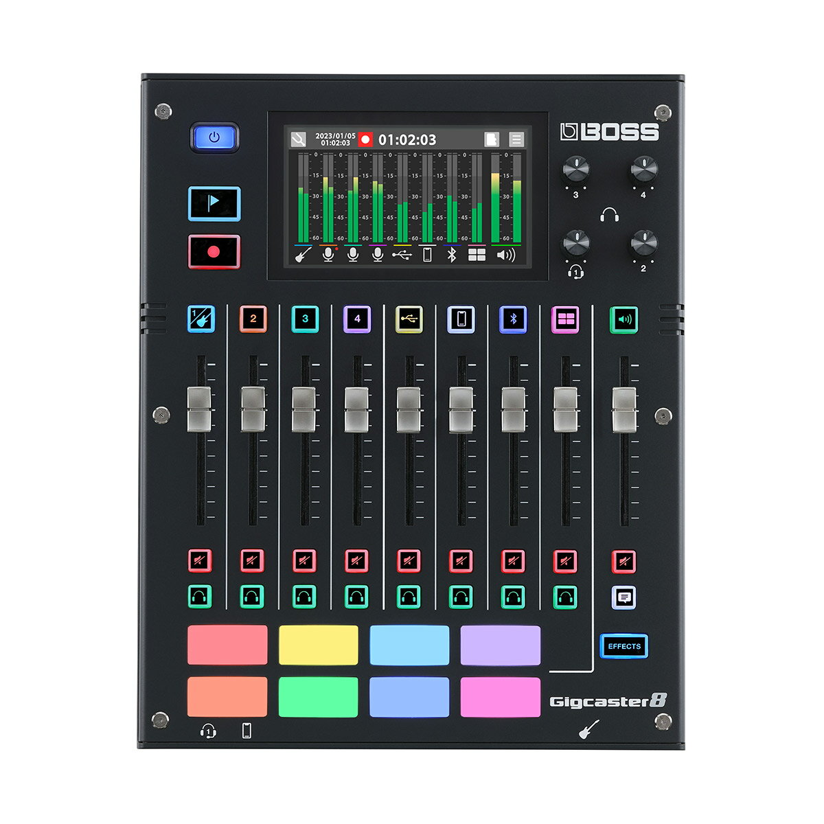 BOSS GIGCASTER 8 ストリーミングミキサー 動画配信 LIVE配信 演奏配信 弾いてみた ボス GCS-8