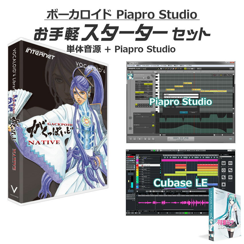 INTERNET がくっぽいど (Native) ボーカロイドお手軽スターターセット VOCALOID4 神威がくぽ GACKT インターネット D…