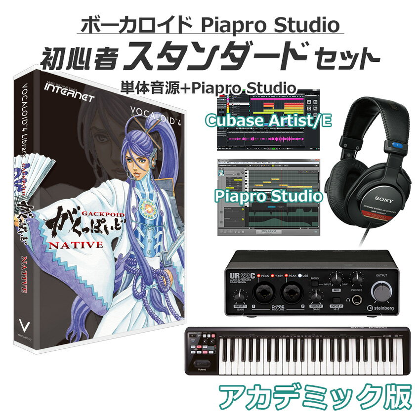 INTERNET がくっぽいど (Native) ボーカロイド初心者スタンダードセット アカデミック版 VOCALOID4 神威がくぽ GACKT インターネット D2R VA4L-GPN01-DL