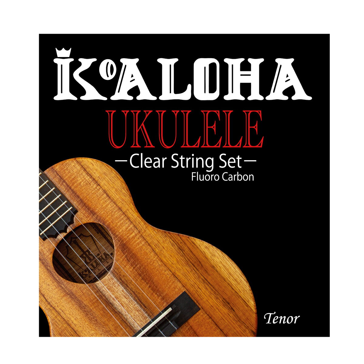 KoAlohaテナーの初期搭載弦が待望の登場です！！【特徴】ハワイブランドKoAlohaの純正弦が新登場致しました。この弦はKoAloha(ハワイ製)のテナーのウクレレに最初に張られているLow-Gセットの弦となります。日本製のフロロカーボンを採用し、Low-G仕様であることから明るく豊かなサウンドが魅力です。弾きごたえのある手触りとテンション感があり、KoAlohaテナー本来の響きをご堪能いただけるオススメな弦となっております。【詳細情報】素材：クリアフロロカーボンゲージ：1-A 0.022inch/0.57mm2-E 0.024inch/0.62mm3-C 0.029inch/0.74mm4-G 0.036inch/0.91mm（Low-G）全長：約780mm対応ウクレレ：テナーJANコード：4589787204383