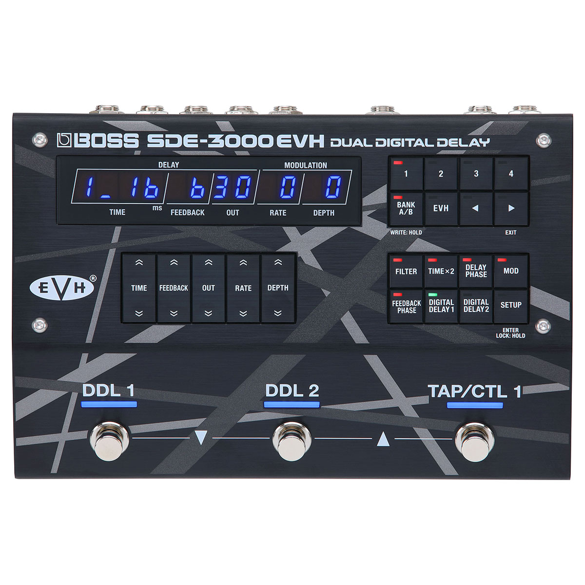 【初回ご予約受付中】 BOSS SDE-3000EVH デュアルデジタルディレイ 【名機 SDE-3000を再現】【EVHコラボモデル】 ボス DUAL DIGITAL DELAY