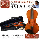 EASTMAN SVL80 選べる分数バイオリン 初心者セット 4/4 3/4 1/2 1/4 1/8 1/10 1/16【職人による単板削り出し】 イーストマン