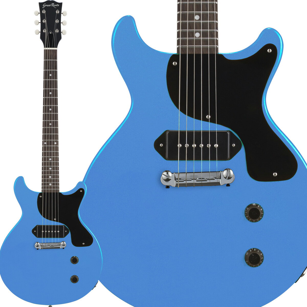  GrassRoots G-JR-LTD Pelham Blue レスポールジュニアタイプ ペルハムブルー 青 エレキギター グラスルーツ 