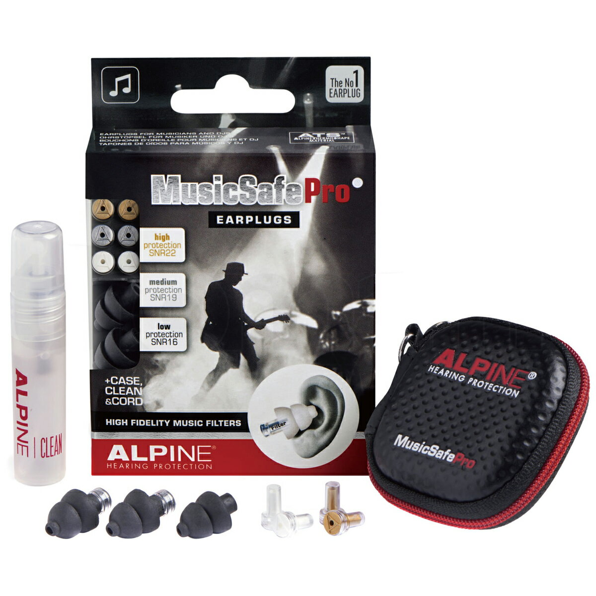 ALPINE HEARING PROTECTION NEW MusicSafe Pro (Black) イヤープラグ 耳栓 ミュージシャン向け 聴覚保..