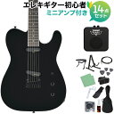 FERNANDES TEJ-STD 2S BLACK エレキギター初心者14点セット 【ミニアンプ付き】 テレキャスタータイプ ブラック 黒 フェルナンデス