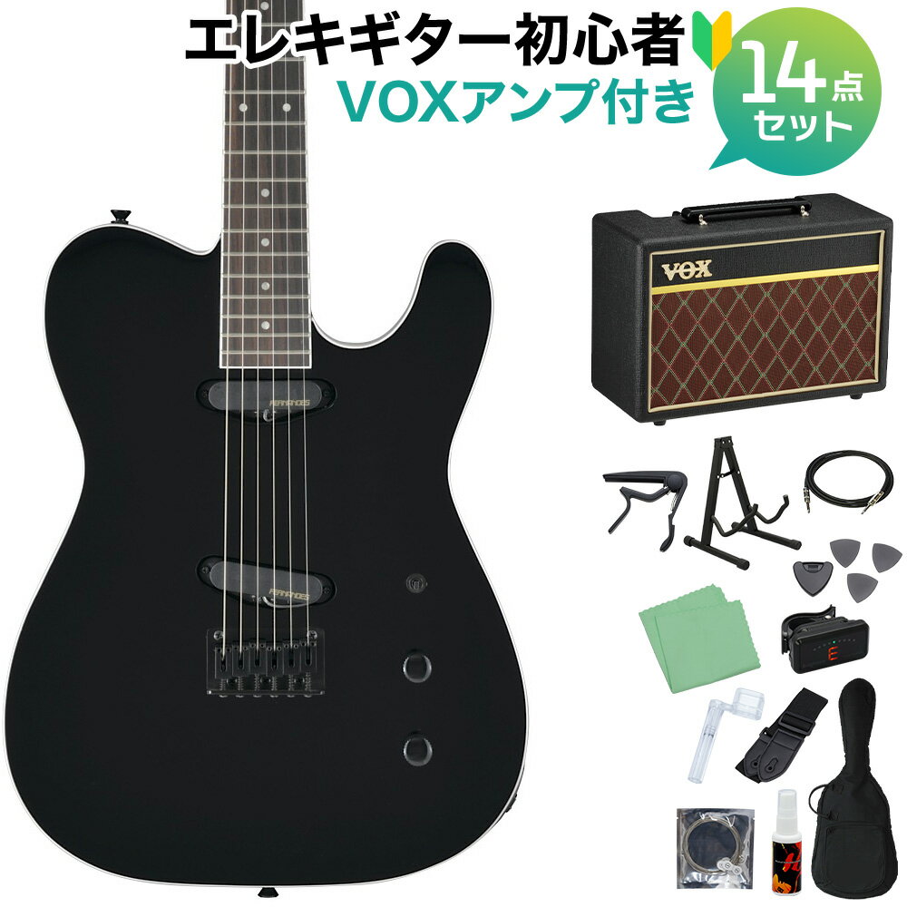 FERNANDES TEJ-STD 2S BLACK 쥭鿴14å VOXդ ƥ쥭㥹 ֥å  եʥǥ