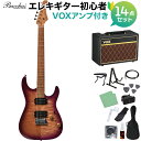 Bacchus IMP24 FMH-RSM/M N-MGT-B エレキギター 初心者14点セット【VOXアンプ付き】 ストラトタイプ ユニバースシリーズ バッカス 【初心者セット】