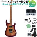 Bacchus IMP24 FMH-RSM/M N-MGT-B エレキギター初心者14点セット 【Bluetooth搭載ミニアンプ付き】 ストラトタイプ ユニバースシリーズ バッカス 【初心者セット】