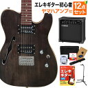 Greg Bennett STA-400SH TBK エレキギター初心者12点セット【ヤマハアンプ付き】 テレキャスタータイプ シンライン ホロウボディ グレッグベネット 【島村楽器限定モデル】