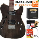 Greg Bennett STA-400SH TBK エレキギター初心者12点セット【マーシャルアンプ付き】 テレキャスタータイプ シンライン ホロウボディ グレッグベネット 【島村楽器限定モデル】