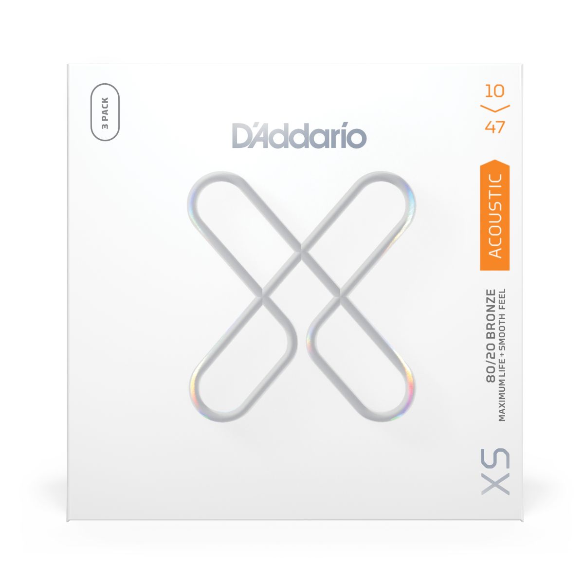 D'Addario XS フォスファーブロンズ エクストラライト 010-047 XSAPB1047-3P ダダリオ アコースティックギター弦 3パックセット