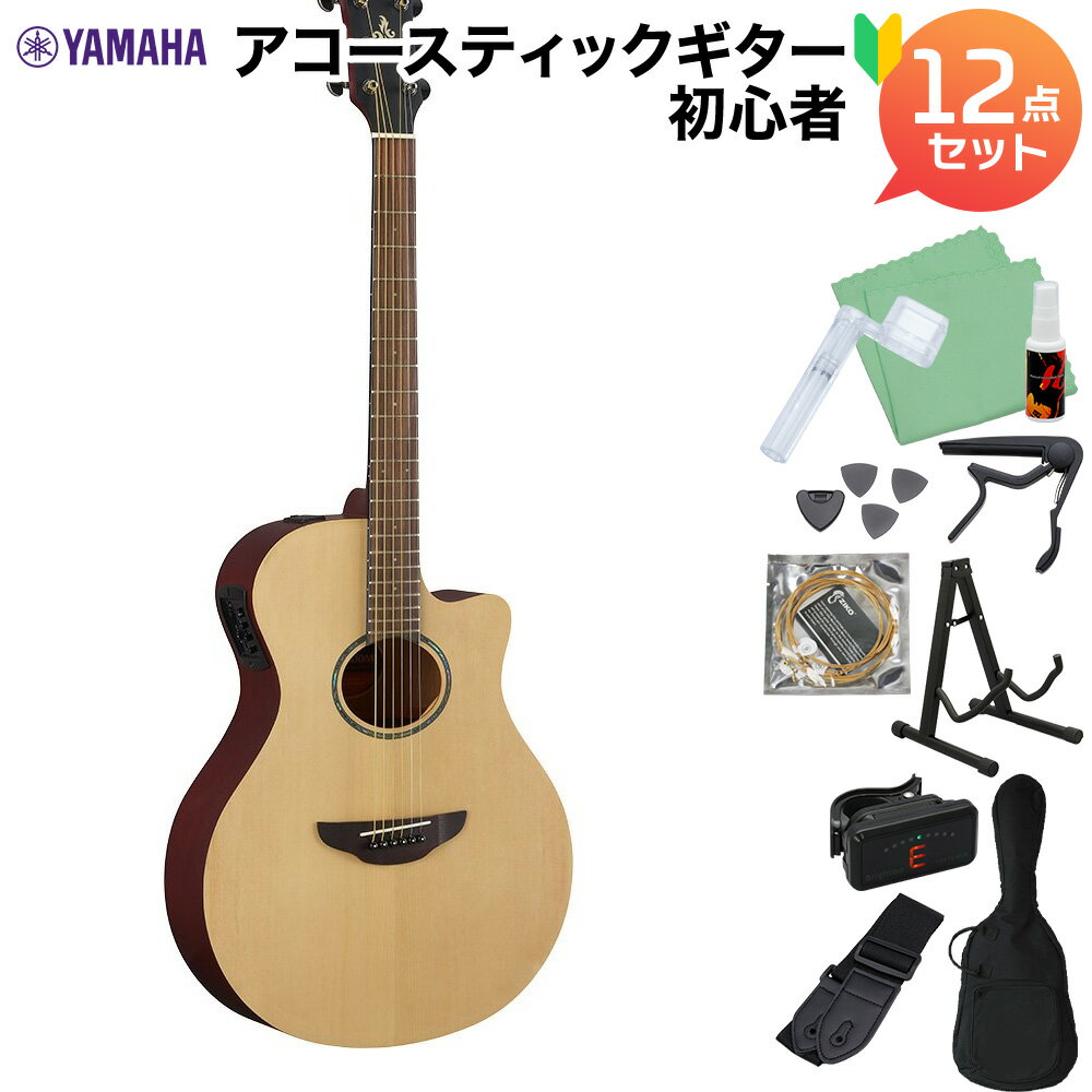 YAMAHA APX600M Natural Satin アコースティックギター初心者12点セット エレアコ マット仕上げ ナチュラルサテン ヤ…