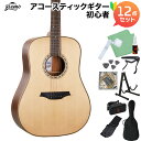 Bromo BAT1 アコースティックギター初心者12点セット トップ単板 ドレッドノート ブロモ