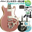 AriaProII 212-MK2 エレキギター初心者14点セット 【充電式ミニアンプ付き】 セミソリッドギター チェンバーボディ ビグスビー アリアプロ2 【...